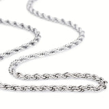 1pc Twisted Titanium Steel Necklace Personality Trend Necklace Fashion Jewelry Accessories For Men And Women