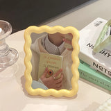 Portable Cartoon Themed Makeup Mirror - Polished Finish Non-Slip Dresser Mount Glass Mirror for Travel & Vanity Use - Plastic Frame, Unscented, No Electricity Required