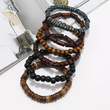 6pcs/set Simple Fashion Beaded Bracelet For Men Women Accessories Gift Suitable For Daily Wear