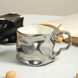 [Creative Crinkled Ceramic Coffee Cup] LJ031-LJ032 Creative Crinkled Ceramic Cup, Mug, Coffee Cup