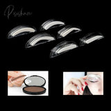 1 Pair Professional Brow Stamp Sponge Stencil With Handle 3 Shape Eyebrow Template Lazy Quick Make