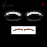 1 Pair Professional Brow Stamp Sponge Stencil With Handle 3 Shape Eyebrow Template Lazy Quick Make