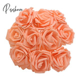 10/20/30Pcs 8Cm Artificial Pe Foam Rose Flowers Bridal Bouquets For Wedding Table Home Party