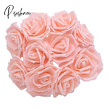 10/20/30Pcs 8Cm Artificial Pe Foam Rose Flowers Bridal Bouquets For Wedding Table Home Party