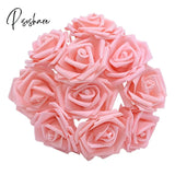 10/20/30Pcs 8Cm Artificial Pe Foam Rose Flowers Bridal Bouquets For Wedding Table Home Party