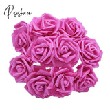 10/20/30Pcs 8Cm Artificial Pe Foam Rose Flowers Bridal Bouquets For Wedding Table Home Party