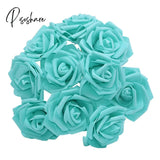 10/20/30Pcs 8Cm Artificial Pe Foam Rose Flowers Bridal Bouquets For Wedding Table Home Party