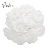 10/20/30Pcs 8Cm Artificial Pe Foam Rose Flowers Bridal Bouquets For Wedding Table Home Party