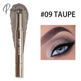 10 Color Double Ended Eye Shadow Stick With Sponge Brush Pearlescent Lasting Eyeshadow Pen