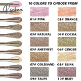 10 Color Double Ended Eye Shadow Stick With Sponge Brush Pearlescent Lasting Eyeshadow Pen