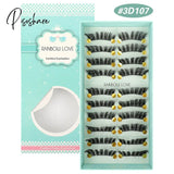 10 Pairs 3D Faux Mink Lashes Fluffy Soft Wispy Volume Natural Long False Eyelashes Eyelash