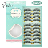 10 Pairs 3D Faux Mink Lashes Fluffy Soft Wispy Volume Natural Long False Eyelashes Eyelash