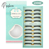 10 Pairs 3D Faux Mink Lashes Fluffy Soft Wispy Volume Natural Long False Eyelashes Eyelash