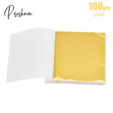 100/200 Sheets Imitation Gold Silver Foil Paper Leaf Gilding Diy Art Craft Birthday Party Wedding