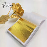 100/200 Sheets Imitation Gold Silver Foil Paper Leaf Gilding Diy Art Craft Birthday Party Wedding