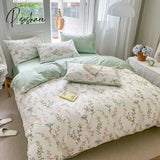 100% Cotton Small Fresh Duvet Cover French Idyllic Garden Style Bedding Set 1 2 Pillowcase 133X72