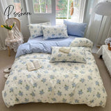 100% Cotton Small Fresh Duvet Cover French Idyllic Garden Style Bedding Set 1 2 Pillowcase 133X72