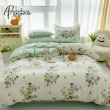 100% Cotton Small Fresh Duvet Cover French Idyllic Garden Style Bedding Set 1 2 Pillowcase 133X72