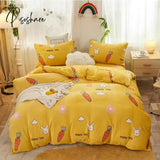 100% Polyester Flannel Duvet Cover Winter Extra Thick Single Piece Coral Velvet Warm Duvet Cover Double Comforter Double Soft