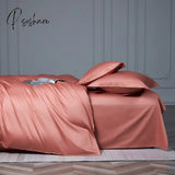 1000Tc Egyptian Cotton Solid Color Duvet Cover Set Bed Sheet Fitted Pillowcases Twin Single Double