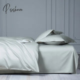 1000Tc Egyptian Cotton Solid Color Duvet Cover Set Bed Sheet Fitted Pillowcases Twin Single Double