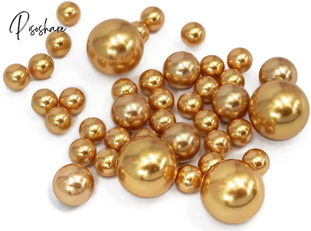 100Pcs Floating No Hole Pearls - Jumbo/Assorted Sizes Vase Decorations Includes Transparent Water