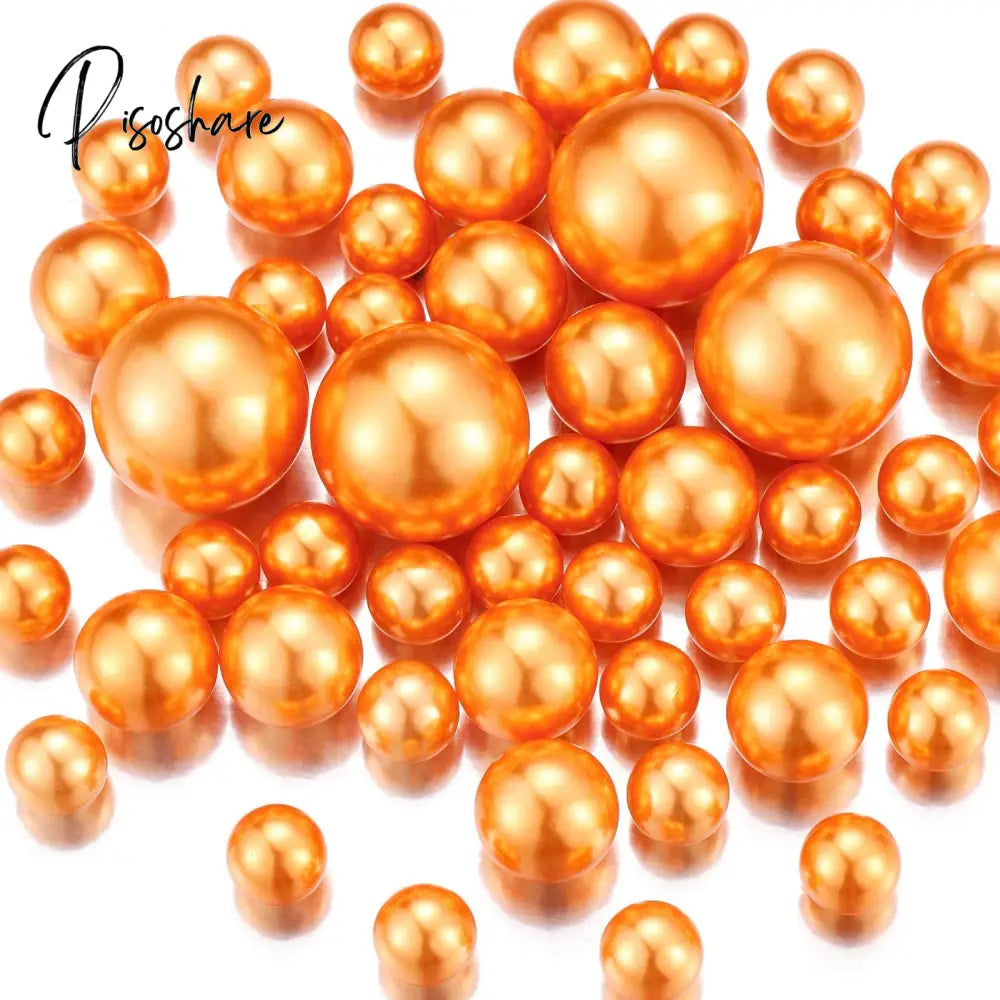 100Pcs Floating No Hole Pearls - Jumbo/Assorted Sizes Vase Decorations Includes Transparent Water