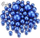 100Pcs Floating No Hole Pearls - Jumbo/Assorted Sizes Vase Decorations Includes Transparent Water