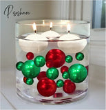 100Pcs Floating No Hole Pearls - Jumbo/Assorted Sizes Vase Decorations Includes Transparent Water