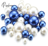 100Pcs Floating No Hole Pearls - Jumbo/Assorted Sizes Vase Decorations Includes Transparent Water