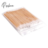 100Pcs Wooden Cotton Swab To Clean Ears Eyebrows Lips Eyeliner Tattoo Makeup Cosmetic Tools 01
