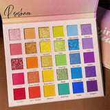 108/105 Color Glitter Shimmer Matte Eyeshadow Palette Professional Long-Lasting Waterproof Eye