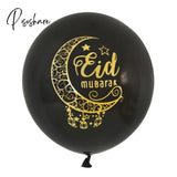 10Pcs Eid Mubarak Latex Balloon Ramadan Kareem Decoration Air Globos Muslim Islamic Festival Party