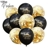 10Pcs Eid Mubarak Latex Balloon Ramadan Kareem Decoration Air Globos Muslim Islamic Festival Party