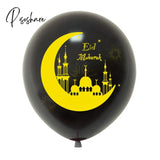 10Pcs Eid Mubarak Latex Balloon Ramadan Kareem Decoration Air Globos Muslim Islamic Festival Party