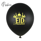 10Pcs Eid Mubarak Latex Balloon Ramadan Kareem Decoration Air Globos Muslim Islamic Festival Party