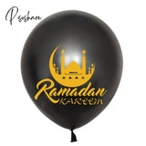 10Pcs Eid Mubarak Latex Balloon Ramadan Kareem Decoration Air Globos Muslim Islamic Festival Party