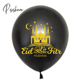 10Pcs Eid Mubarak Latex Balloon Ramadan Kareem Decoration Air Globos Muslim Islamic Festival Party