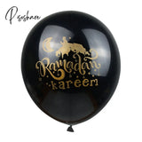 10Pcs Eid Mubarak Latex Balloon Ramadan Kareem Decoration Air Globos Muslim Islamic Festival Party