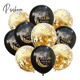 10Pcs Eid Mubarak Latex Balloon Ramadan Kareem Decoration Air Globos Muslim Islamic Festival Party