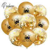 10Pcs Eid Mubarak Latex Balloon Ramadan Kareem Decoration Air Globos Ramadan Mubarak Muslim Islamic Festival Party Supplies 2023