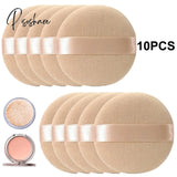 10pcs Professional Round Shape Facial Face Body Powder Foundation Puff Portable Soft Cosmetic Puff Makeup Foundation Sponge Lot