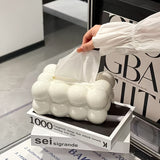 Charming Cloud-Shaped Plastic Tissue Box Holder for Home Decor - Ideal for Kitchen, Bedroom & Living Room, Bedroom Essentials|Decorative Item|Glossy Plastic, Plastic, Decorative Item, Glossy