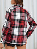 Classic Boat Neck Gingham Shirt for Women - Durable, Easy-Care & Perfect for Casual Spring/Fall