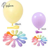 12-32Pcs Macarons Color Pastel Candy Balloons Latex Round Helium Baloons 5 10 12Inch Wedding