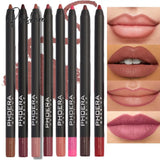 12 Color Matte Brown Lip Liner Waterproof Long Lasting Moisturizing Sexy Pencil Women Natural