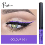 12 Colors Colorful Liquid Eyeliner Pen Waterproof Long-Lasting Big Eyes Makeup Smooth Quick-Drying