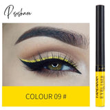 12 Colors Colorful Liquid Eyeliner Pen Waterproof Long-Lasting Big Eyes Makeup Smooth Quick-Drying