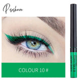 12 Colors Colorful Liquid Eyeliner Pen Waterproof Long-Lasting Big Eyes Makeup Smooth Quick-Drying