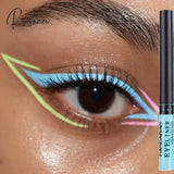 12 Colors Colorful Liquid Eyeliner Pen Waterproof Long-Lasting Big Eyes Makeup Smooth Quick-Drying